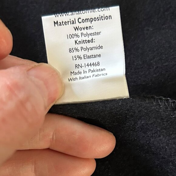 NWT Anatomie City Slick Travel Jacket Black Mid Weight Hip Length Sz XS - Picture 13 of 14